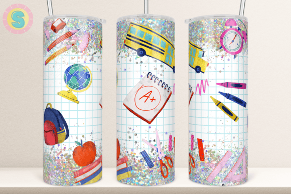20Oz Back to School Tumbler Wrap: Graphics for Crafts & Content