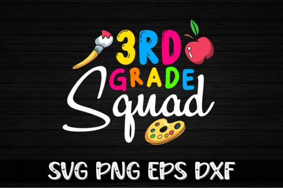3rd Grade Squad Back to School Graphics & Crafts
