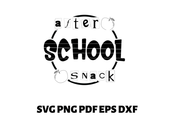 After School Snack SVG: Back-to-School Graphics for Crafts & Branding