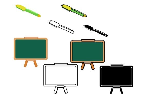 Back to School Bundle Flat Icon Graphics & Icons