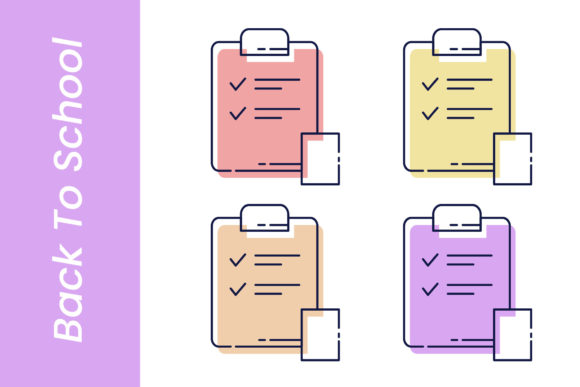 Back to School Clipboard Icon