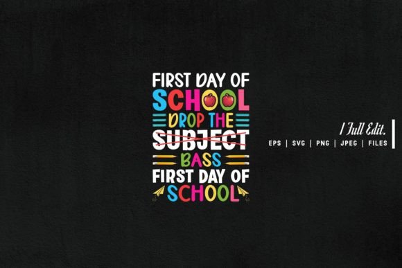 Back to School Shirts SVG PNG Cut File 3: Graphics & Print Templates