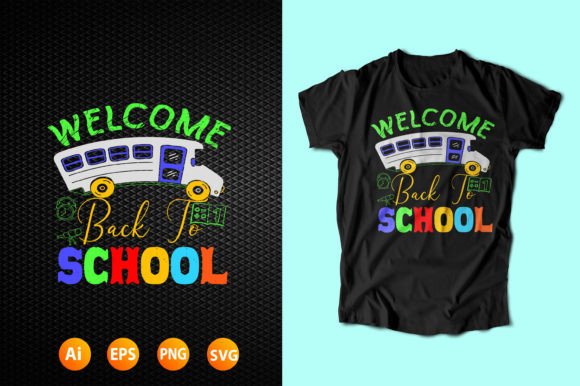 Back to School T-shirt Design 01: Graphics for Real Handmade Business Use