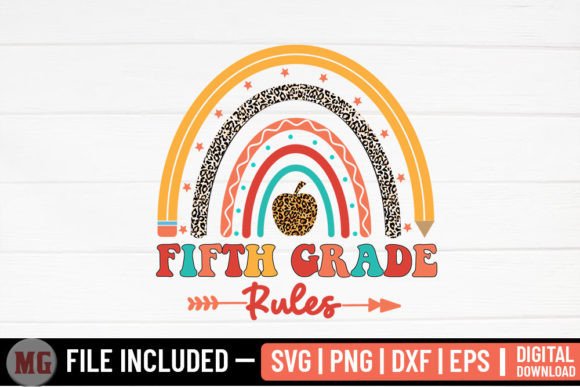 Fifth Grade Rules SVG: Back-to-School Graphics for Crafts & Content
