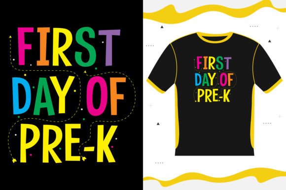 First Day of Pre-K Back to School Graphics