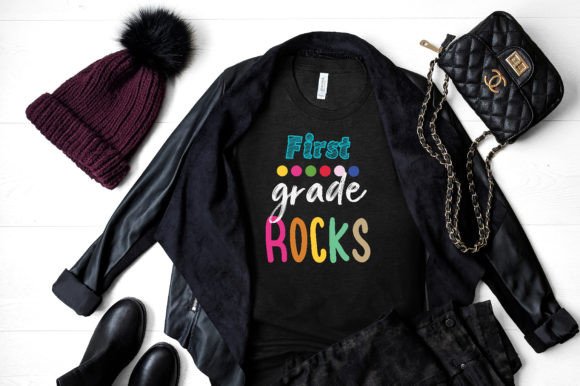 First Grade Rock Back to School SVG
