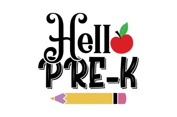 Hello Pre-k SVG – Back to School SVG