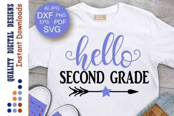 Hello Second Grade Back to School Art: Graphics for Crafts