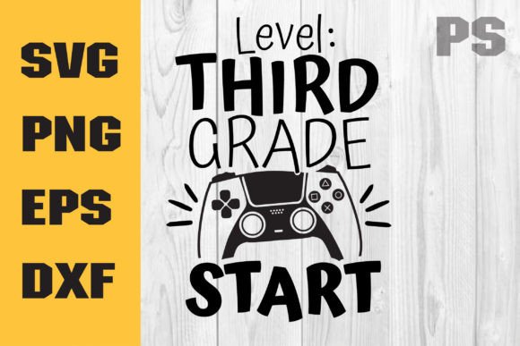 Level Third Grade SVG: Back to School Graphics for Crafts