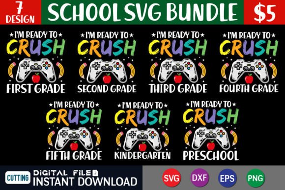 Video Game Back to School SVG Bundle