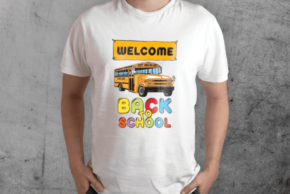 Welcome Back to School Graphics for T-Shirt Designs